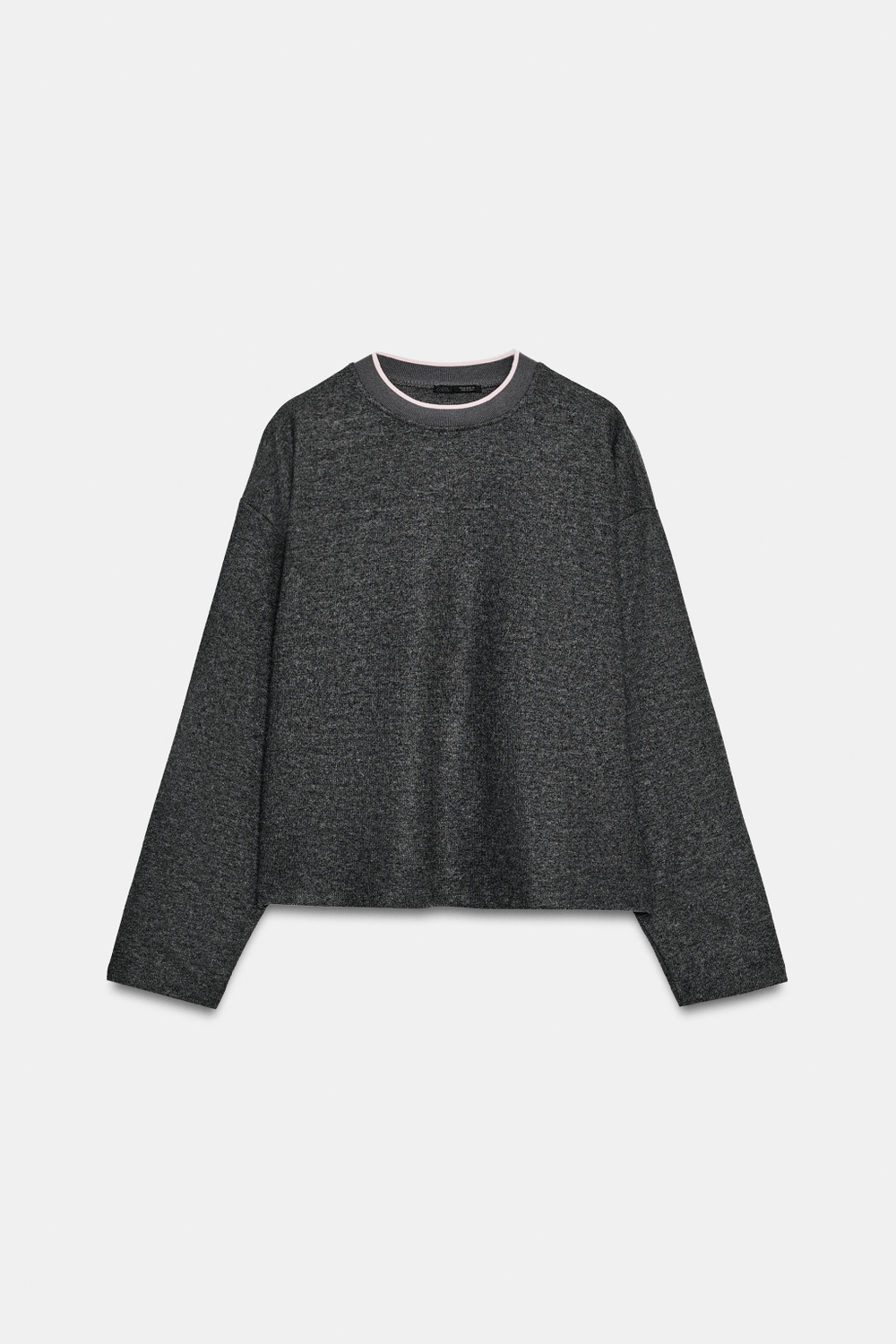 МЯГКАЯ ТОЛСТОВКА С КОНТРАСТНОЙ ПОЛОСКОЙ — ZARA