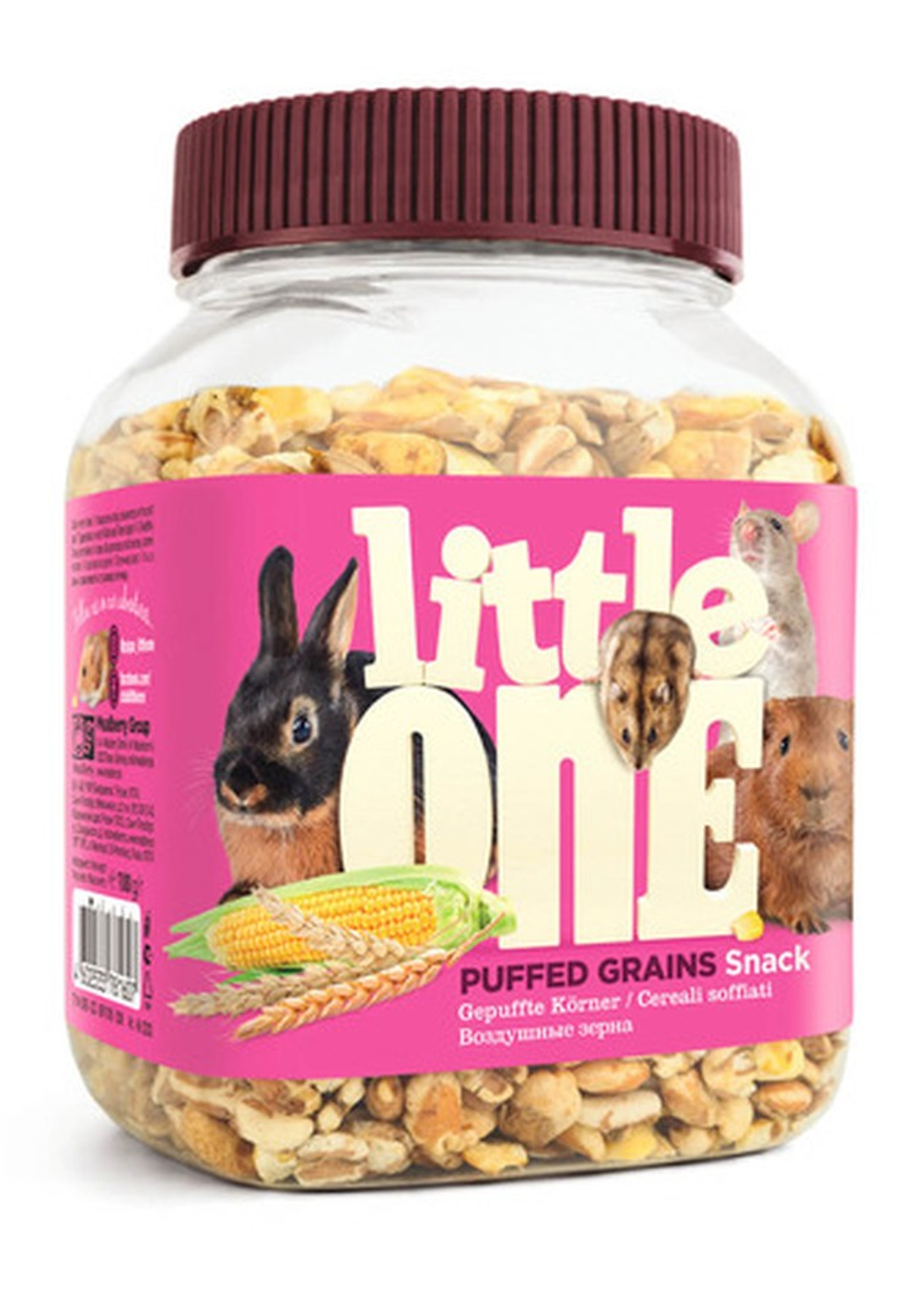 Little One Воздушные зерна Snack для грызунов банка 100 г