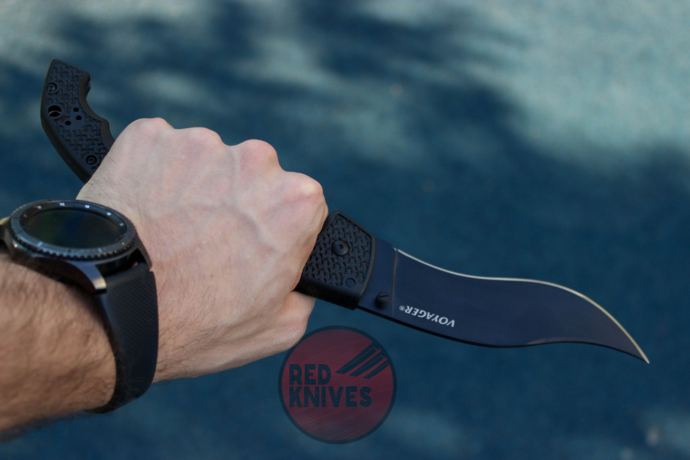 Нож Cold Steel Voyager XL Vanquero Black 29AXV-BK