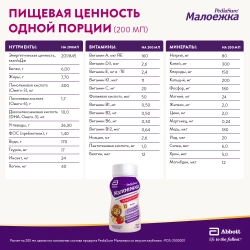 Питание детское сбалансированное PediaSure Малоежка клубника 200 мл с 12 месяцев