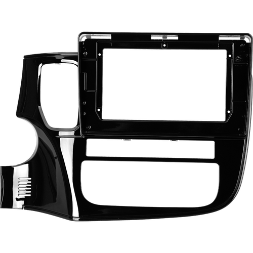 Комплект рамки с разъёмами 10,1"+can Mitsubishi Outlander 3 2012-2023 овальный климат