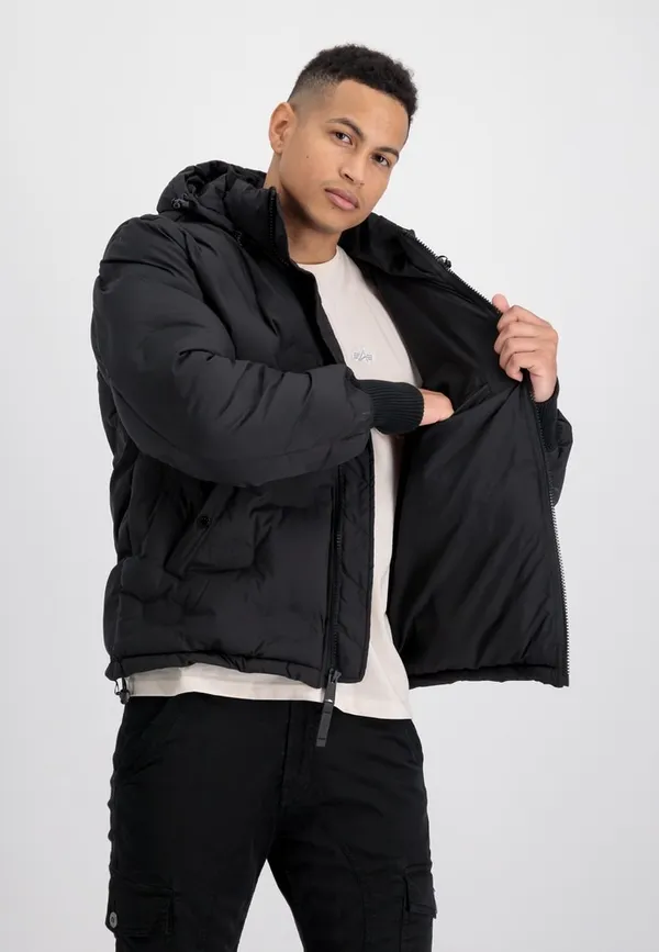 Куртка утепленная мужская ALPHA INDUSTRIES Hooded Logo Puffer