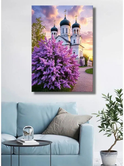 Картина "Весенний цветок", интерьерная 30х40см 1шт.