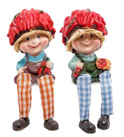 MN-136-B Фигурка «Домовенок с урожаем перца»