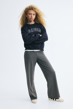 Брюки из джерси без застёжки — высокая посадка - H&M