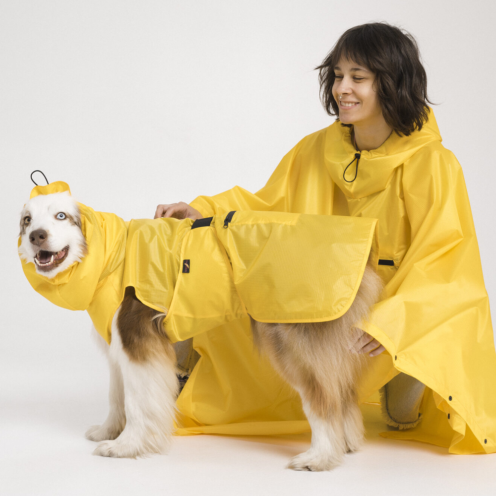 Дождевик для собак складной BananaDog