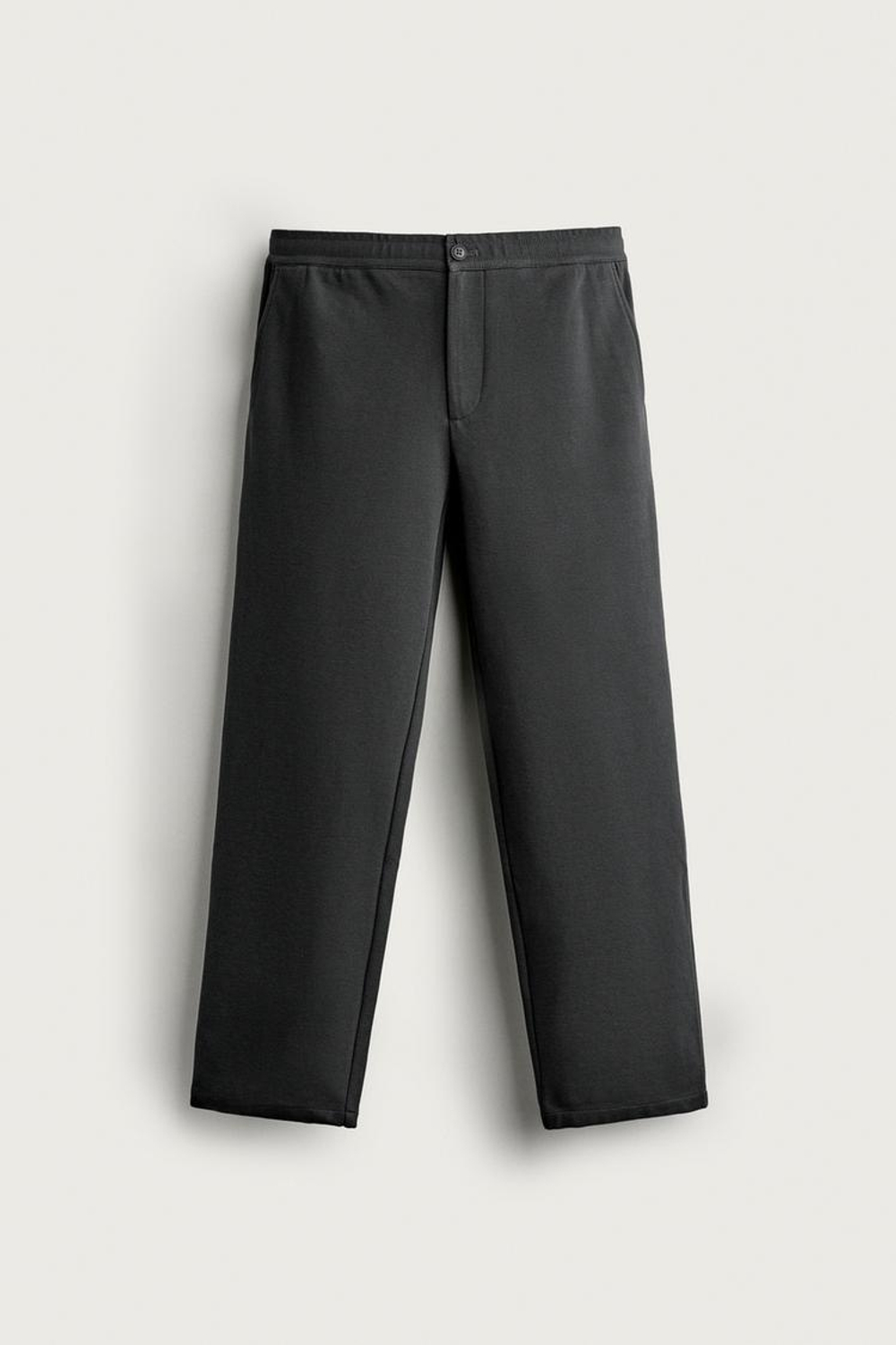 ZARA КОМФОРТНЫЕ БРЮКИ RELAXED FIT, СЕРЫЙ