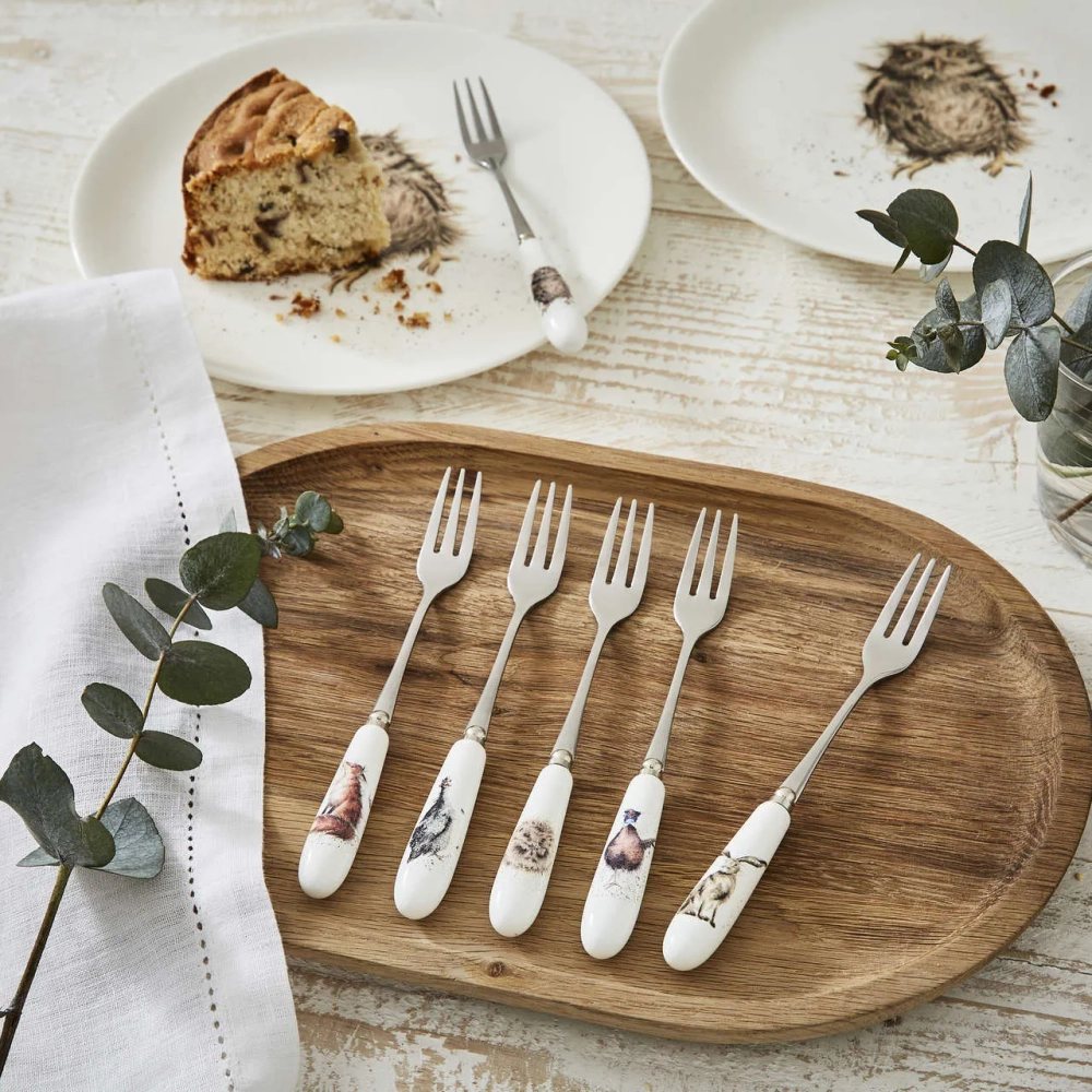 Royal Worcester Набор Wrendale Designs из 6 вилок для торта WN1102-XG