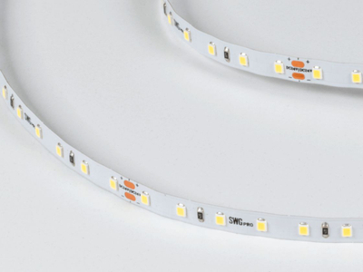 Светодиодная лента SWG PRO 2835, 84 LED/м, 8,6 Вт/м, 24В , IP20, Цвет: Холодный белый, SWG2P84-24-8.6-W
