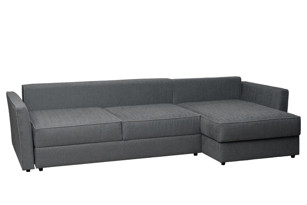 Диван Garda Decor Сорренто (Sorrento) 290 с канапе трехмест.раскл (Еврокнижка) Koza0310-KOR+Nev91 290*156*90 см