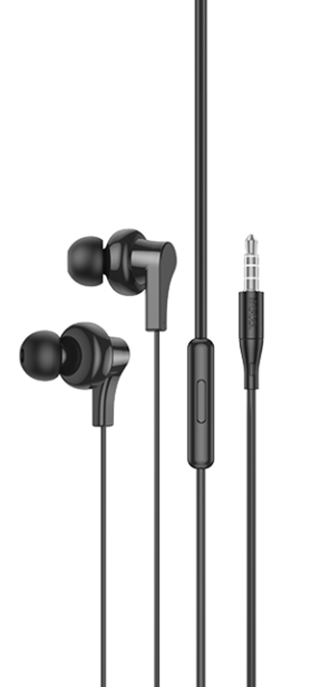 Стереонаушники Hoco M114 с микрофоном черные