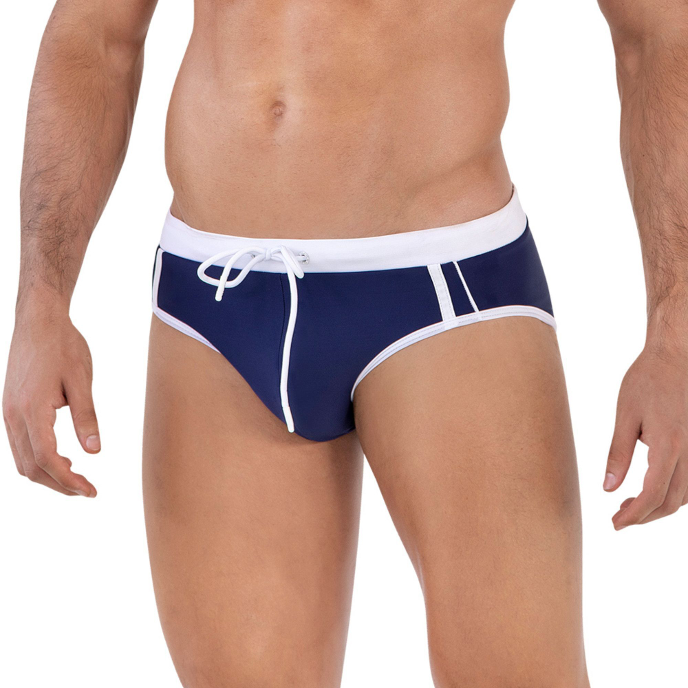 Темно-синие стильные мужские плавки Serene Swimsuit Brief (Размер: XL) (Цвет: темно-синий)