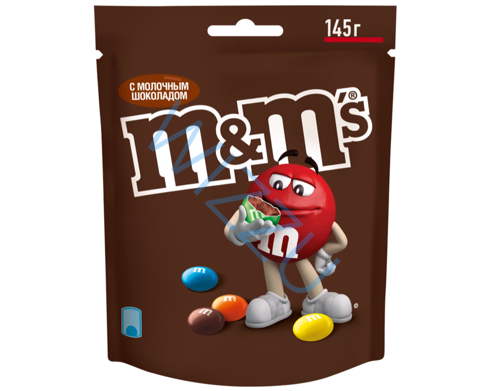 Драже M&M's с молочным шоколадом, 145 г