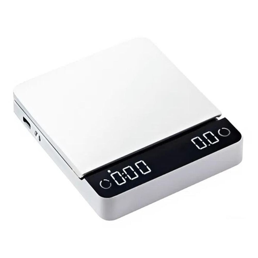 Весы кофейные портативные E-SMART SCALE (ESPRESSO) белые 0,3-2000гр батарея 1200mAH ZeroHero