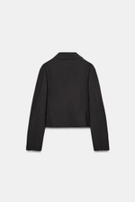Полосатая куртка на молнии- ZARA