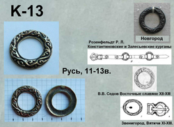 Поясное разделительное кольцо. Русь 11-13 в.