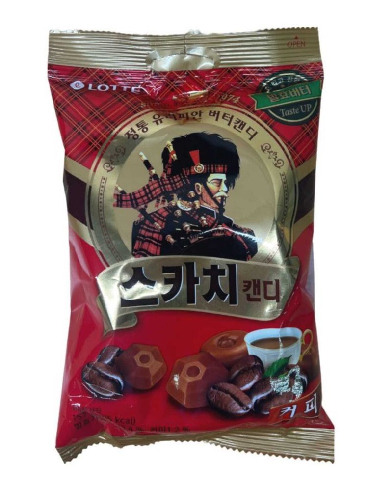 Карамель Lotte Скотч Кофе 157 г, 3 шт