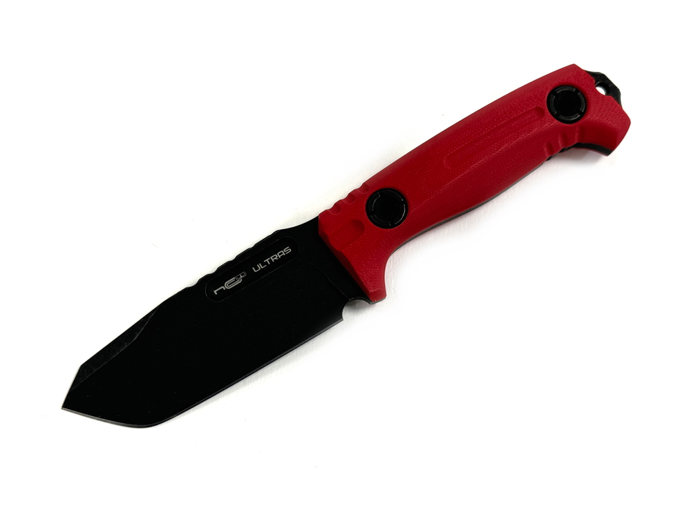 Нож ULTRAS Black Stonewash, Red, NCC030-BSW/RD