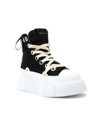 Кожаные кроссовки matilda canvas high 23 INUIKII - черный(30103-024)