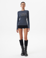GRAPHITE FLOWER LONGSLEEVE