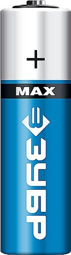 ЗУБР TURBO-MAX, АА х 2, 1.5 В, алкалиновая батарейка (59206-2C)