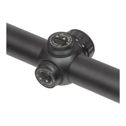 Прицел Gaut Quartz 3-9x50 AO, сетка 32, подсветка, 0.1 МIL - крупный план барабанчиков ввода поправок