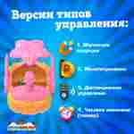 Семейная электрическая лодка-катамаран «Розовый лебедь», 1+1