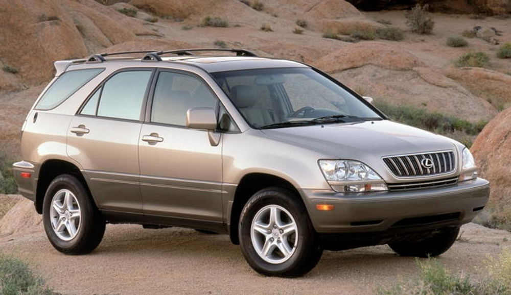 Порог Lexus RX, Toyota Harrier 1997-2003 (1мм)