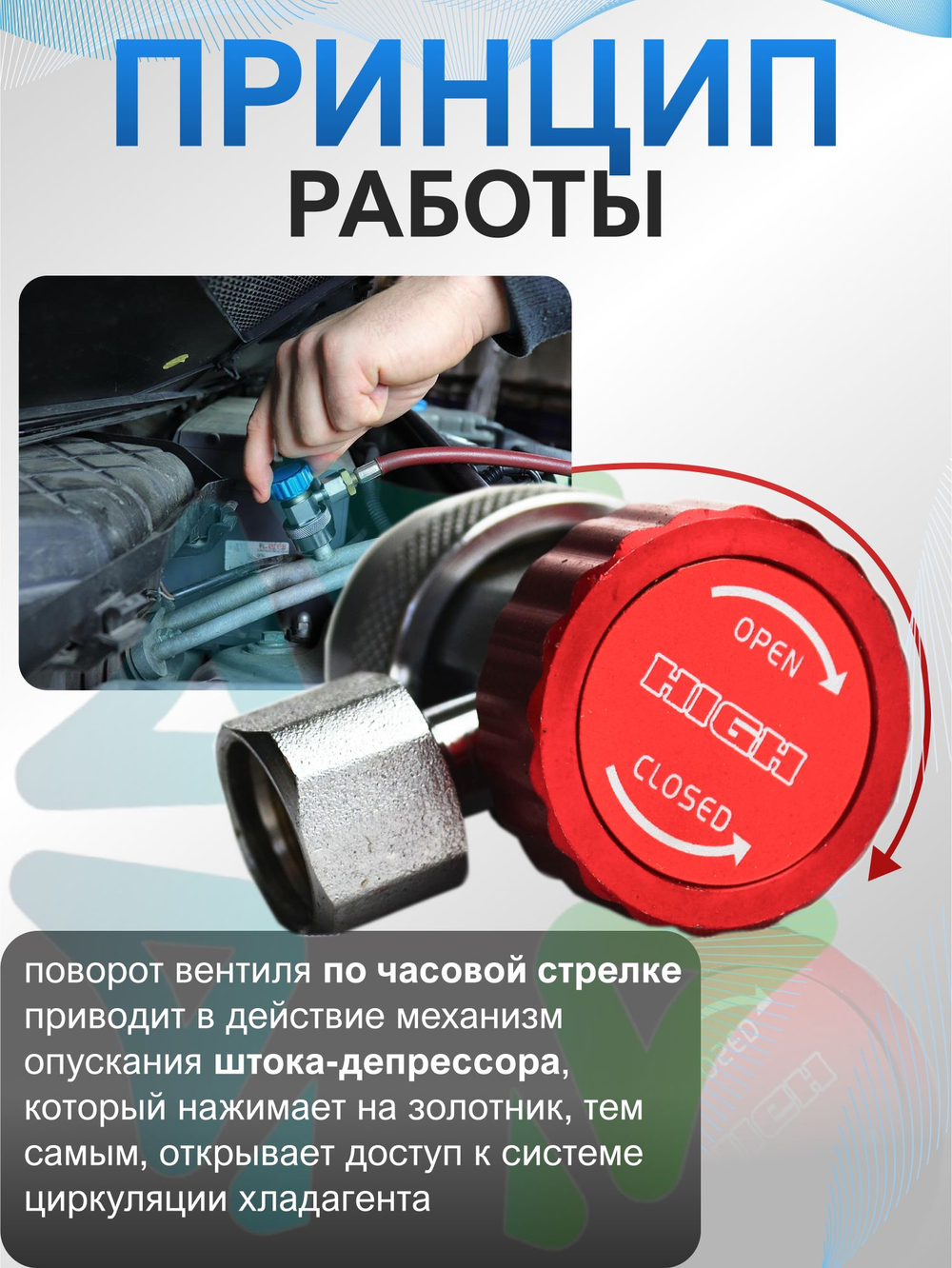 Муфта быстросъемная QC-19H с переходником 1/4" высокое давление