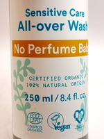 Urtekram Детский шампунь-гель No Perfume Baby All-Over Wash без отдушки для чувствительной кожи 250 мл (из Финляндии)