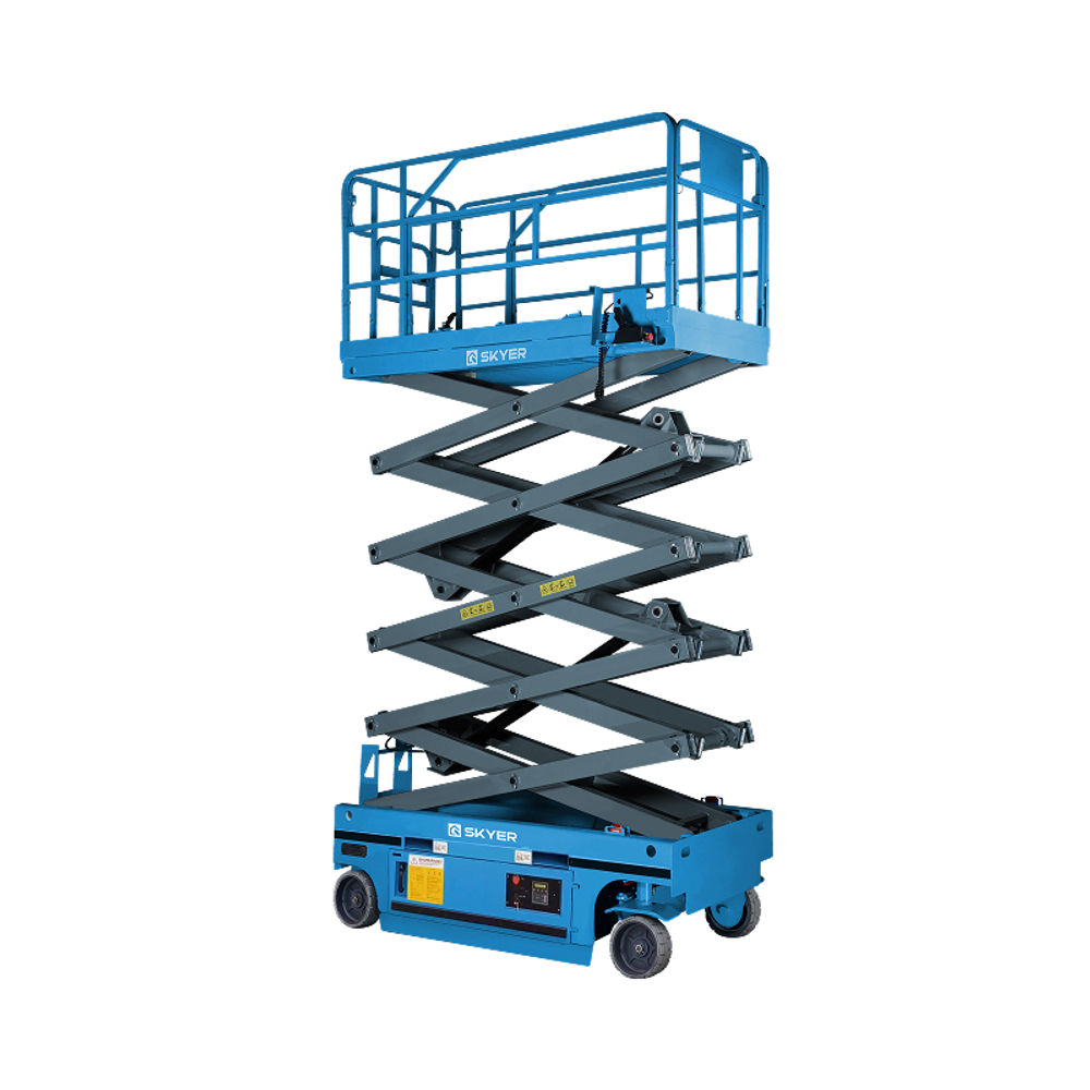 Самоходный ножничный подъемник с выдвижной платформой SKYER PL1435-LiM2
