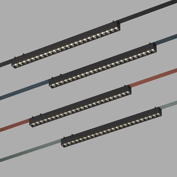 Трековый светодиодный светильник 24W 3000К DK5573-BK чёрный Belty Grill Denkirs