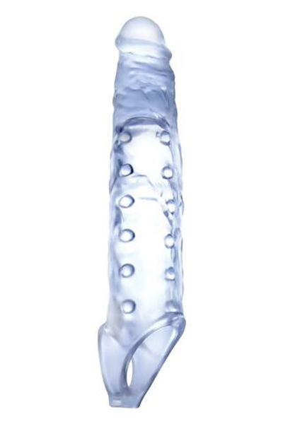 Прозрачная насадка-удлинитель Length Enhancer с подхватом - 27 см. (Цвет: прозрачный)