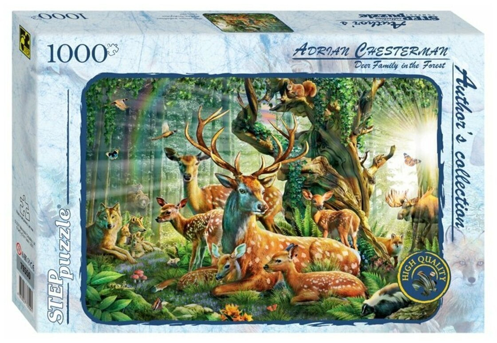 STEP Puzzle Пазл 1000 Мир лесных животных (Авторская коллекция) 79550 Степ /9/ .