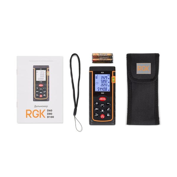 Лазерный дальномер RGK D80, RGK