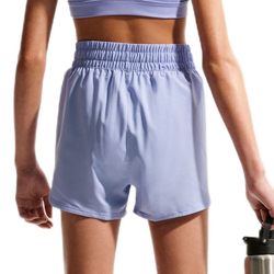 Детские шорты Nike Kids Dri-Fit One High-Waisted Woven Training - light thistle/white