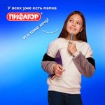 Папка для тетрадей ПИФАГОР А4, 1 отделение, картон/пластик, на молнии, "Press play", 272128