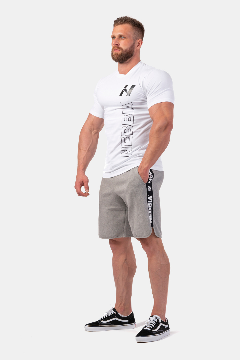 Футболка VERTICAL LOGO NEBBIA T-SHIRT 293 Белая