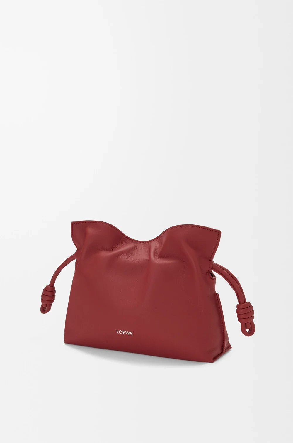 Loewe Мини-клатч Flamenco из телячьей кожи наппа, красный