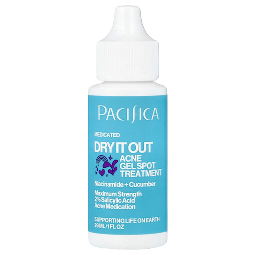 Pacifica, Dry It Out, Гель для лечения пятен от прыщей, максимальная сила, 1 жидкая унция (29 мл)