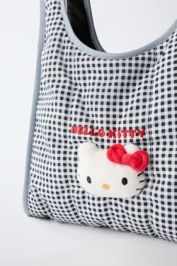 ZARA СУМКА-ШОПЕР HELLO KITTY© SANRIO, ЧЕРНЫЙ