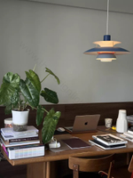 Pendant design lamp PH 5 by Louis Poulsen (Blue)