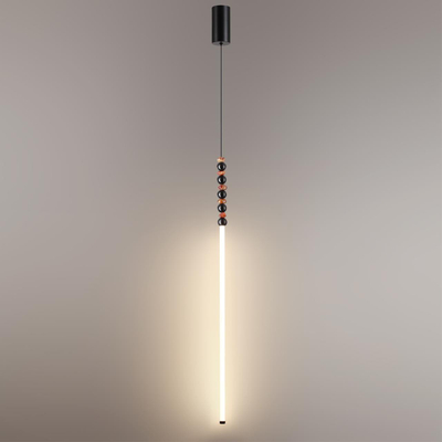 7187/12L HIGHTECH ODL26 223 светильник черный/акрил/агат/металл IP20 LED 12W 3500K 220V MONELLA
