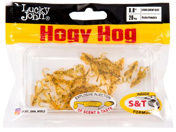 Твистеры съедобные LJ Pro Series HOGY HOG 0,8in (2,03 см), цв. PA19, 20 шт.