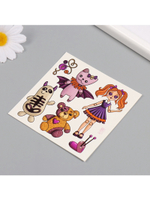 Переводные тату на тело цветные «Игрушки», 10×10 см