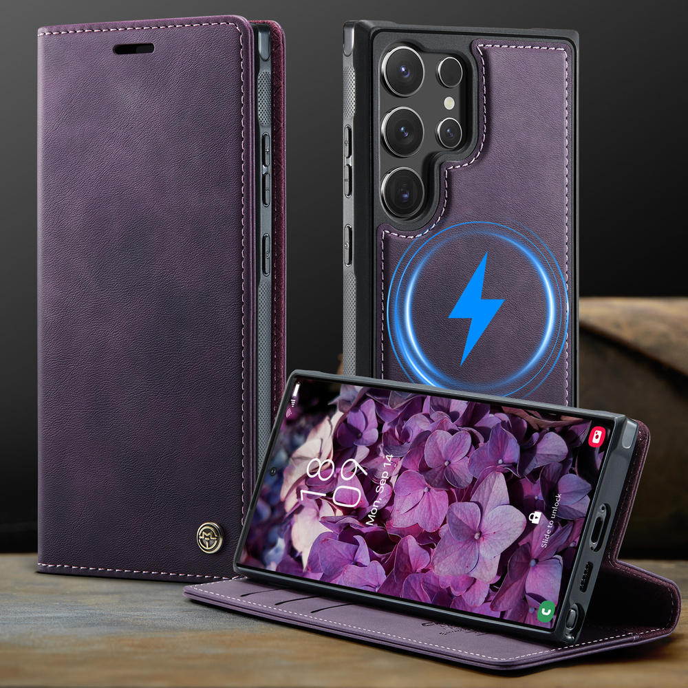 Чехол-кошелек CaseMe 2 in 1 MagSafe Samsung Galaxy S23 Ultra