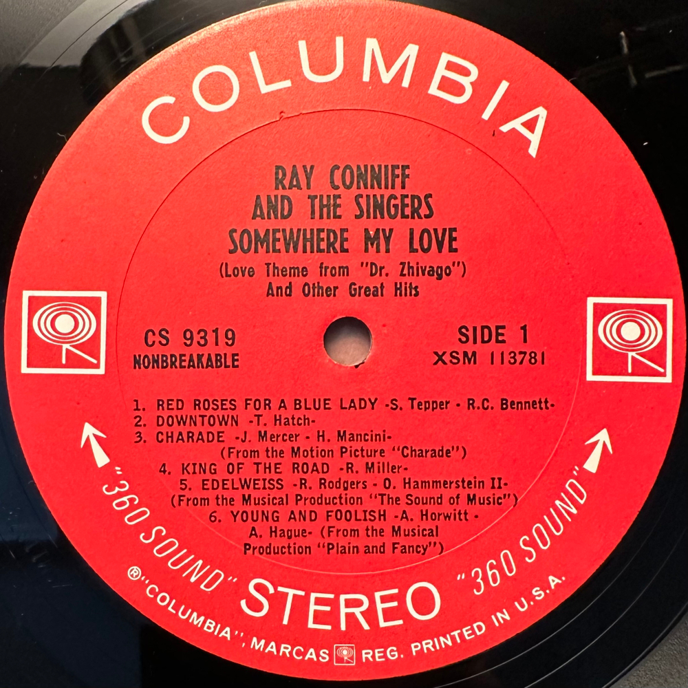 Ray Conniff And The Singers - Somewhere My Love (США 1966г.)