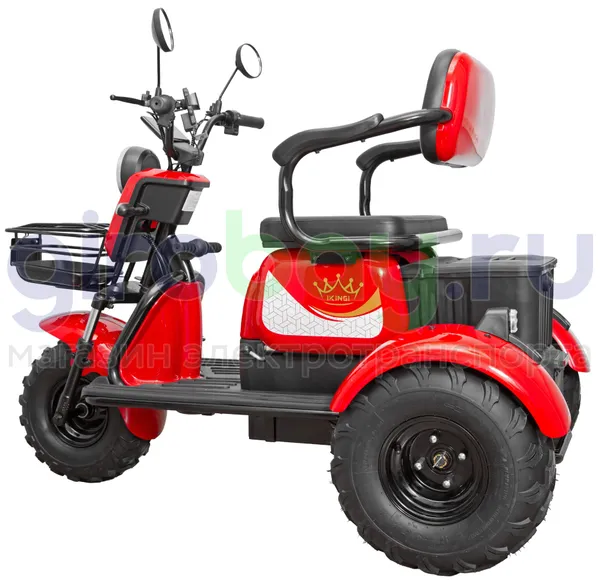 Электротрицикл IKINGI SIBTRIKE T3 Pro MAX 1000W (60V/30Ah) - Красный фото №10