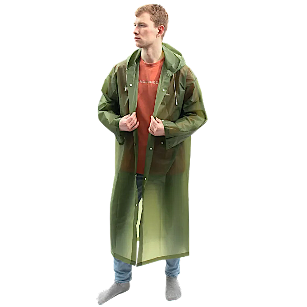 Плащ-дождевик Следопыт на кнопках с капюшоном цв.Army Green -