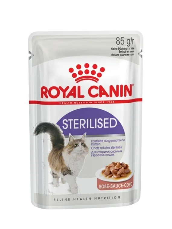 Влажный корм RC Sterilised для стерилизованных кошек, в соусе, пауч, 85 г
